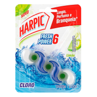 Bloco Sanitrio Harpic Fresh Power 6 Com Cloro 35G
