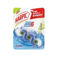Bloco Sanitrio Harpic Fresh Power 6 Com Cloro 35G