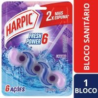 Bloco Sanitrio Harpic Fresh Power 6 Lavanda 35G