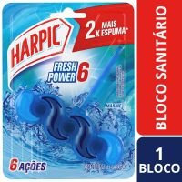 Bloco Sanitrio Harpic Fresh Power 6 Marine 35G