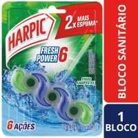 Bloco Sanitrio Harpic Fresh Power 6 Pinho 35G