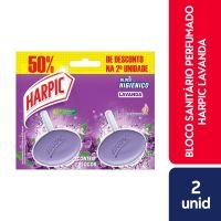 Bloco Higinico Harpic Lavanda 26G Com 50% Off Na 2 Unidade