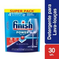Detergente para lava louas Finish Powerball All in One Max Tabletes 30 Unidades