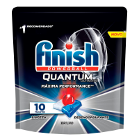 Detergente Para Lava Louas Em Tabletes Finish Quantum Ultimate 10 Unidades