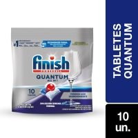 Detergente para Lava Louas Finish Quantum All in 1 com 10 unidades
