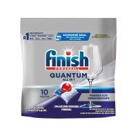 Detergente para Lava Louas Finish Quantum All in 1 com 10 unidades