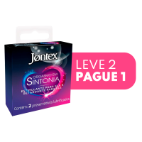 LEVE 2 PAGUE 1 Preservativo Camisinha Jontex Orgasmo em Sintonia - 2 Unidades